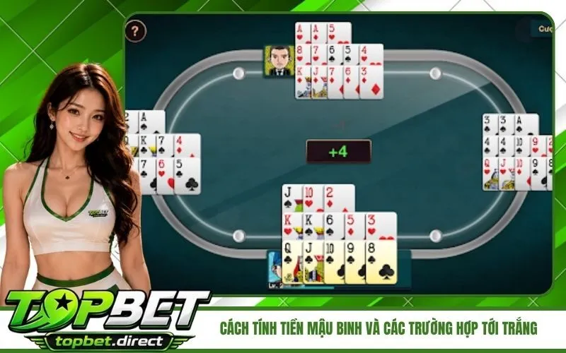 Cách tính tiền mậu binh và các trường hợp tới trắng tại TopBet