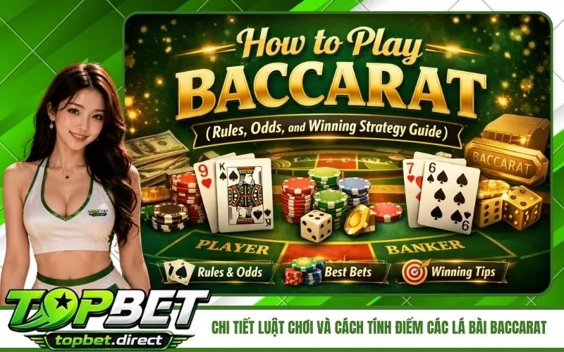 Chi tiết luật chơi và cách tính điểm các lá bài Baccarat