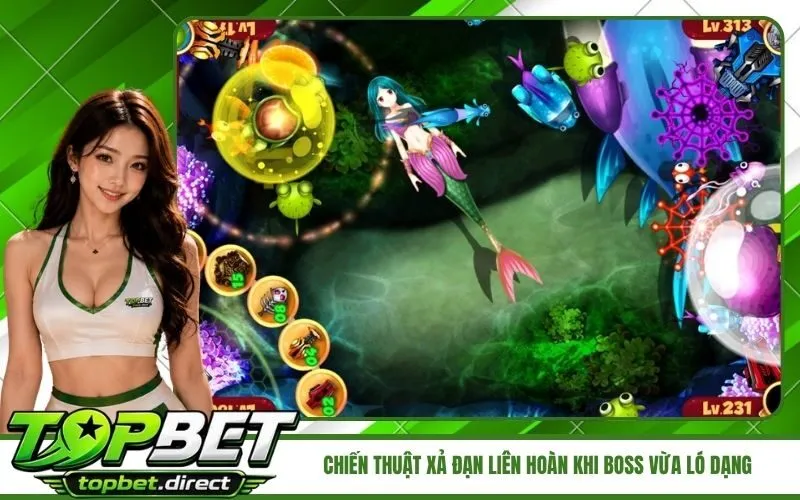 Chiến thuật xả đạn liên hoàn khi boss vừa ló dạng trên màn hình